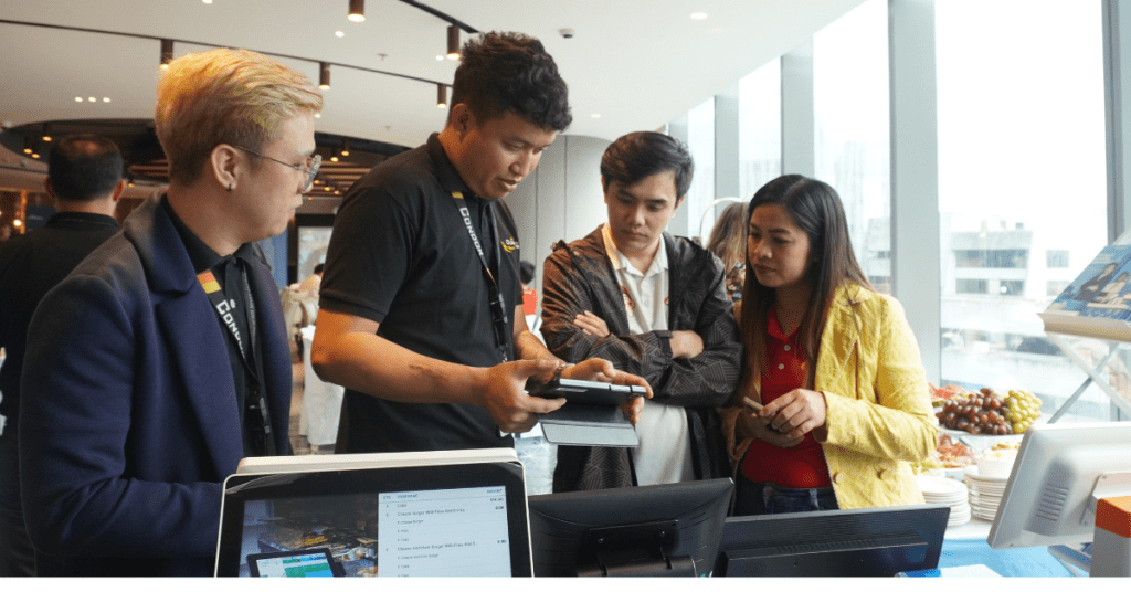 The Condor Sales Team Is Presenting A New POS System To Potential Clients The Condor Sales Team Is Presenting A New POS System To Potential Clients