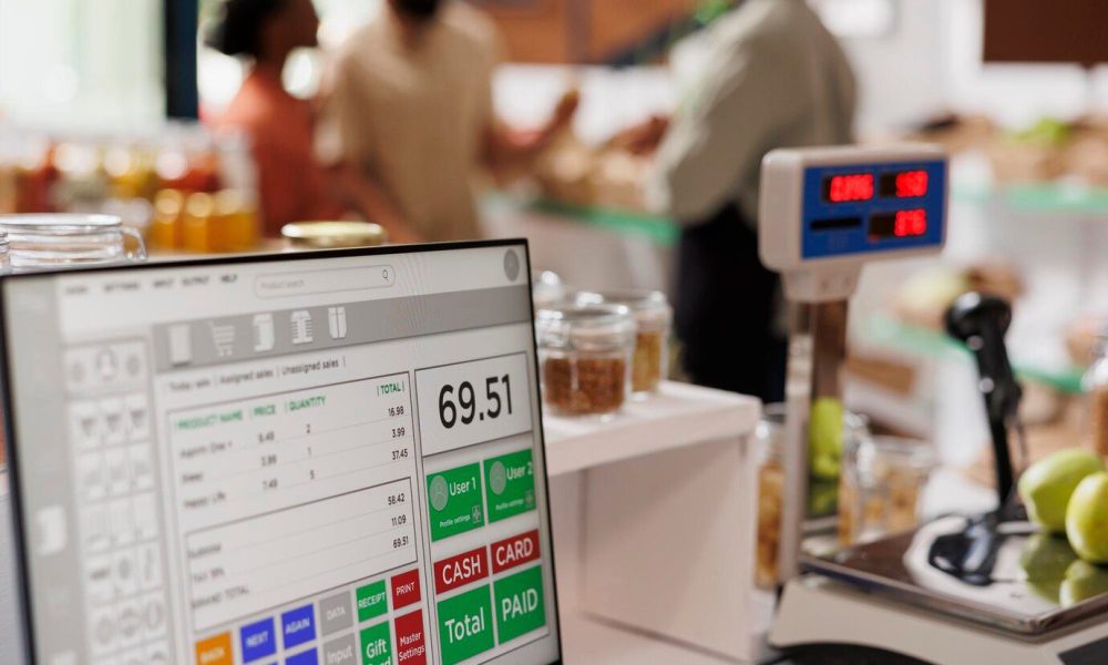 The POS Monitor Displays The Total Price Of Items | Condor PH
